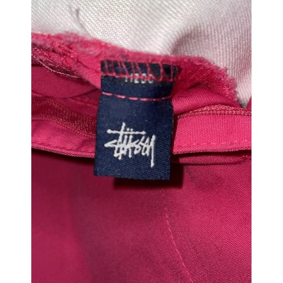 Stussy Women’s Pink Vintage VTG Y2K 90s 00s A-Line Knee Length Logo Skirt Size 3 - Picture 6 of 7